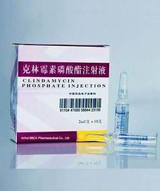 Διαφανής υγρή Clindamycin φωσφορικού άλατος συσκευασία φιαλλιδίων εγχύσεων πλαστική